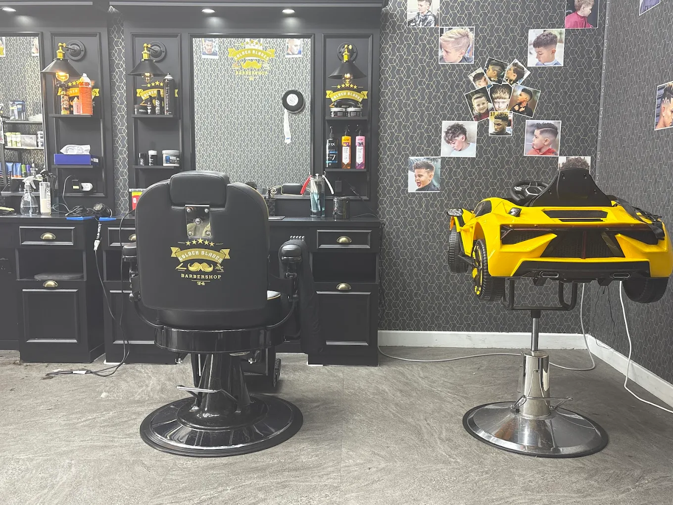 The barber chair at Golden Blades 74, East Toowoomba